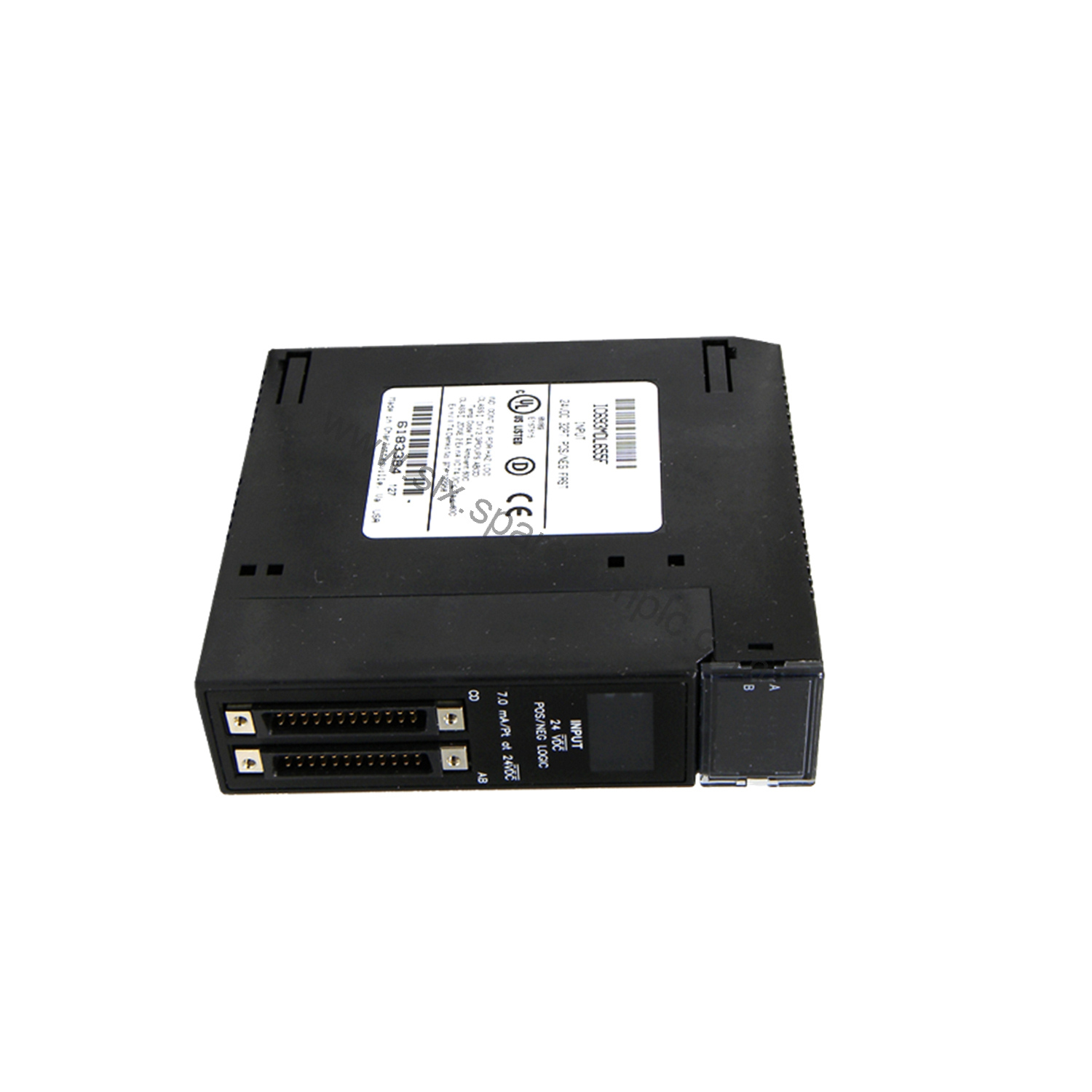 Figure 2: Technical layout and connection details for the GE IC693MDL655 Discrete I/O.