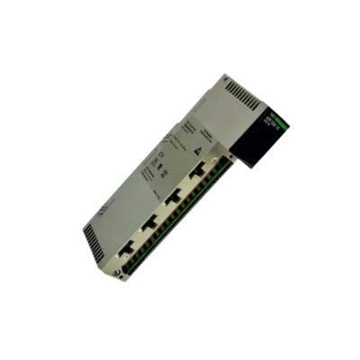 Figure 2: Technical layout and connection details for the Schneider 140ARI03000C RTD input module.