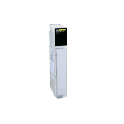 Figure 1: Front view of the Schneider 140CPU31110C Processor showing its physical design and enclosure.