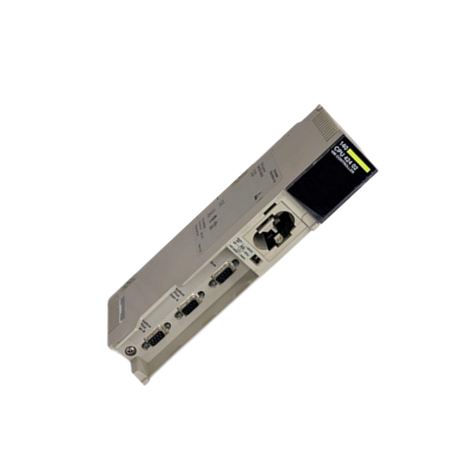 Figure 2: Technical layout and connection details for the Schneider 140CPU42401C CPU Module.