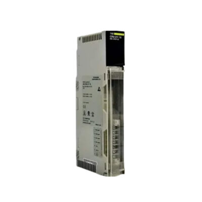 Figure 1: Front view of the Schneider 140CRA21100C I/O Module showing its physical design and enclosure.