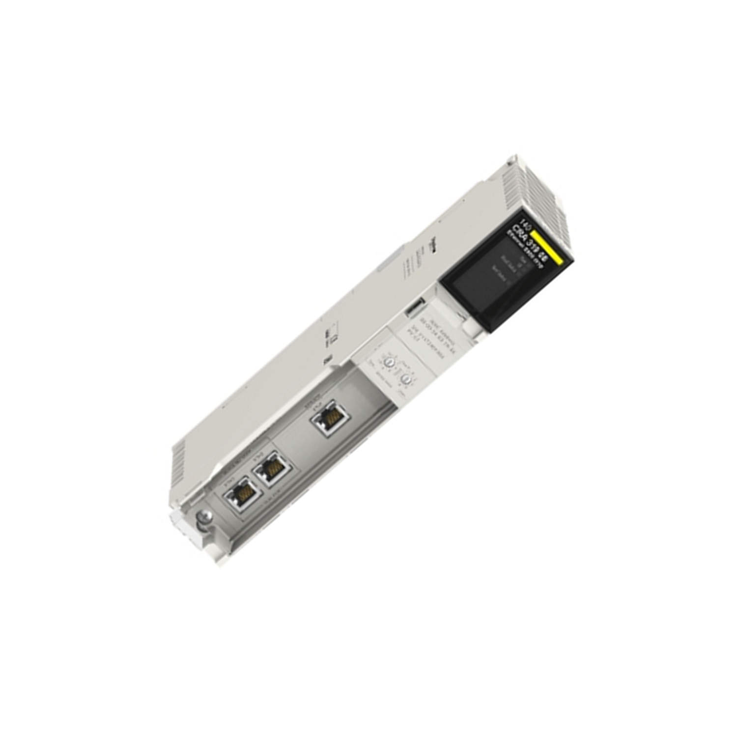 Figure 2: Technical layout and connection details for the Schneider 140CRA31908 Ethernet RIO Drop Adaptor.
