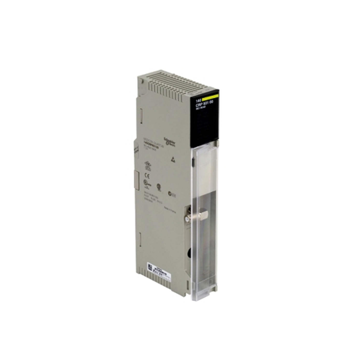 Figure 2: Technical layout and connection details for the Schneider 140CRP93100C RIO head-end adaptor module.