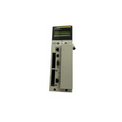 Figure 1: Front view of the Schneider 140DAI54300C Discrete input module showing its physical design and enclosure.
