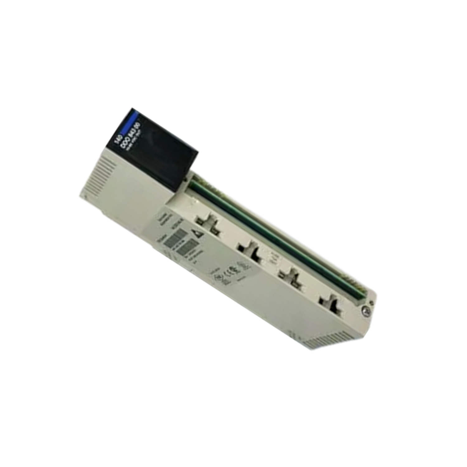 Figure 2: Technical layout and connection details for the Schneider 140DDO84300C Discrete Output Module.