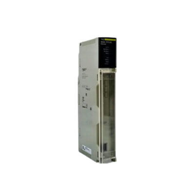 Figure 1: Front view of the Schneider 140NOC77101C TCP/IP Module showing its physical design and enclosure.