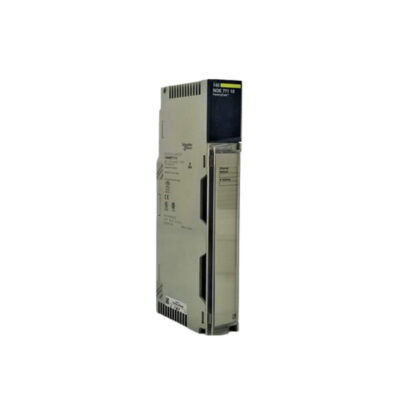 Figure 1: Front view of the Schneider 140NOE77110C Ethernet Module showing its physical design and enclosure.