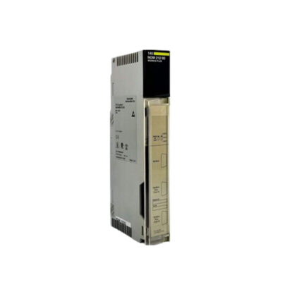 Figure 1: Front view of the Schneider 140NOM21200C DIO head-end adaptor showing its physical design and enclosure.