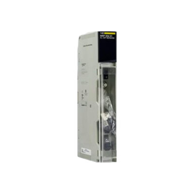 Figure 1: Front view of the Schneider 140NRP95401 industrial automation component showing its physical design and enclosure.