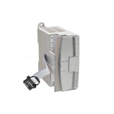 Figure 1: Front view of the Allen-Bradley 1762-OB16 Discrete Output Module showing its physical design and enclosure.