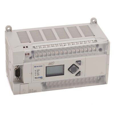 Figure 1: Front view of the Allen-Bradley 1766-L32BWA MicroLogix 1400 Controller showing its physical design and enclosure.