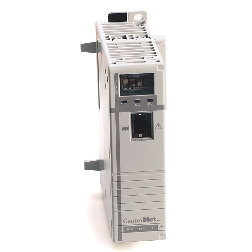 Figure 2: Technical layout and connection details for the Allen-Bradley 1768-ENBT Ethernet Communication Module.