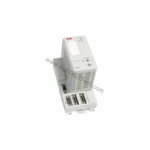 Figure 1: Front view of the GE CI810 industrial automation component showing its physical design and enclosure.