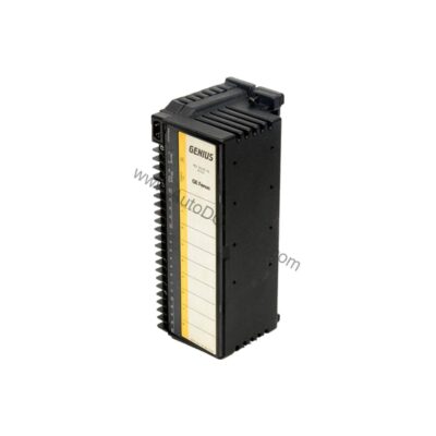 Figure 1: Front view of the GE IC660BBD100 industrial automation component showing its physical design and enclosure.