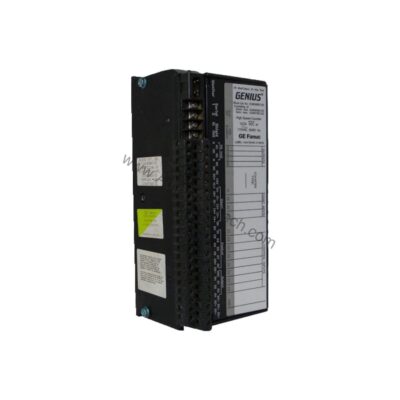 Figure 1: Front view of the GE IC660BBD120 industrial automation component showing its physical design and enclosure.