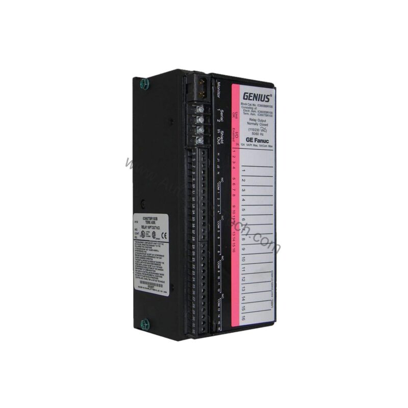 GE Fanuc IC660BBR100 Normally Closed Relay Output Block for Genius I/O