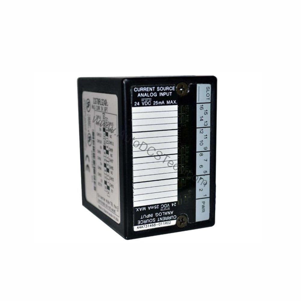 Figure 1: Front view of the GE IC670GBI001 industrial automation component showing its physical design and enclosure.