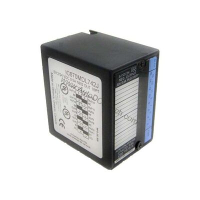 Figure 1: Front view of the GE IC670MDL241 industrial automation component showing its physical design and enclosure.