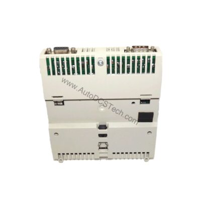 Figure 2: Technical layout and connection details for the Schneider 170BAI03600 industrial automation component.