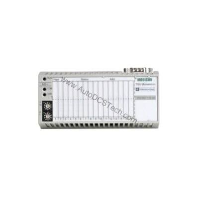 Figure 1: Front view of the Schneider 170FNT11000 industrial automation component showing its physical design and enclosure.