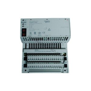 Figure 2: Technical layout and connection details for the Schneider 170LNT71000 industrial automation component.