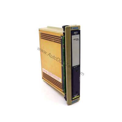 Figure 1: Front view of the Schneider AS-B873-011 industrial automation component showing its physical design and enclosure.
