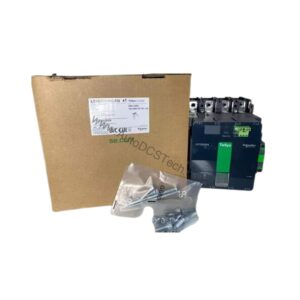 Figure 1: Front view of the Schneider LC1G2654KUEN industrial automation component showing its physical design and enclosure.