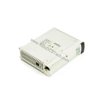 Figure 1: Front view of the Schneider TSXPSY5520MC industrial automation component showing its physical design and enclosure.