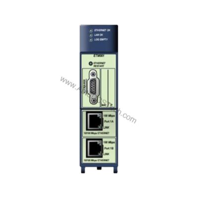 Figure 1: Front view of the GE IC695NKT001 industrial automation component showing its physical design and enclosure.