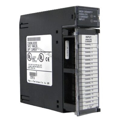 Figure 1: Front view of the GE IC693ALG222 industrial automation component showing its physical design and enclosure.