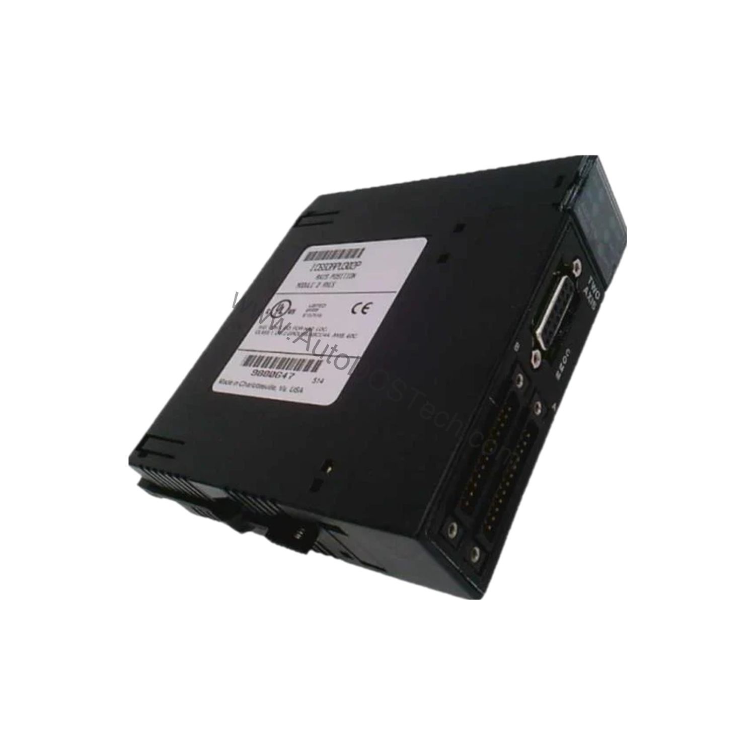 Figure 2: Technical layout and connection details for the GE IC693APU305 industrial automation component.