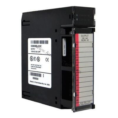 Figure 1: Front view of the GE IC693MDL310 industrial automation component showing its physical design and enclosure.