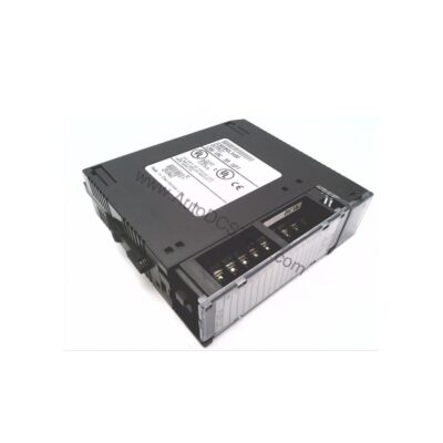 Figure 2: Technical layout and connection details for the GE IC693MDL340 industrial automation component.