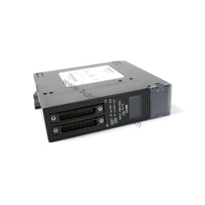 Figure 1: Front view of the GE IC693MDL654 industrial automation component showing its physical design and enclosure.