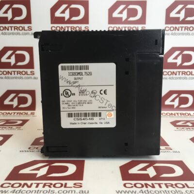 Figure 1: Front view of the GE IC693MDL752 industrial automation component showing its physical design and enclosure.