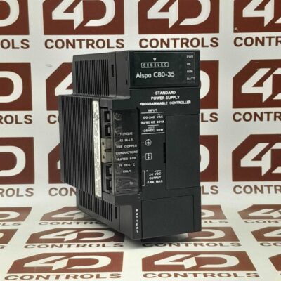Figure 1: Front view of the GE IC693PWR324 industrial automation component showing its physical design and enclosure.