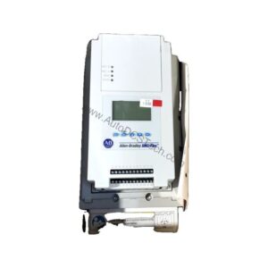 Figure 1: Front view of the Allen-Bradley 150-F108NBR industrial automation component showing its physical design and enclosure.
