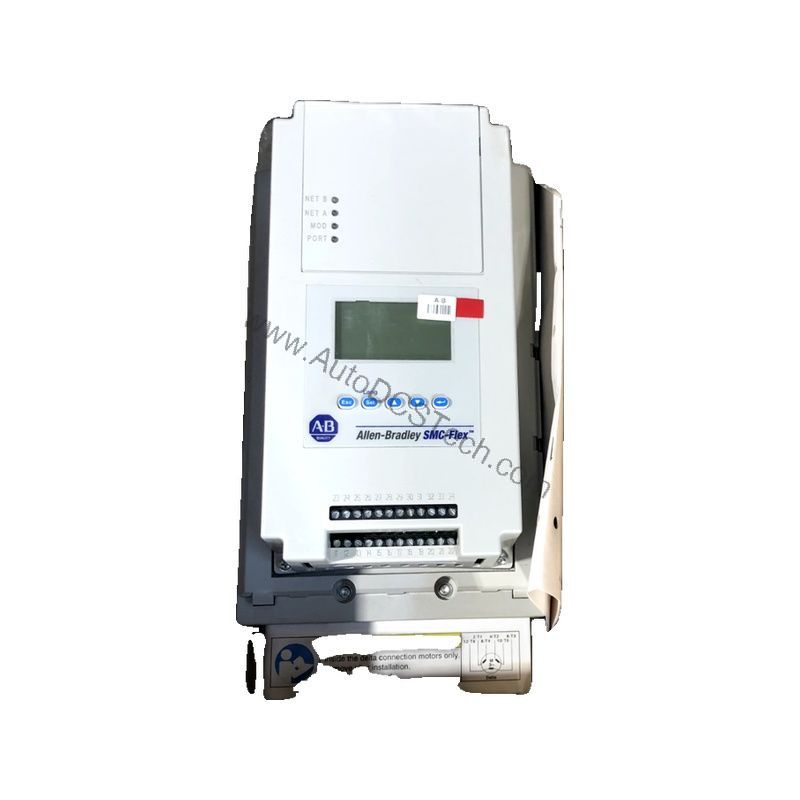 Figure 1: Front view of the Allen-Bradley 150-F108NBR industrial automation component showing its physical design and enclosure.