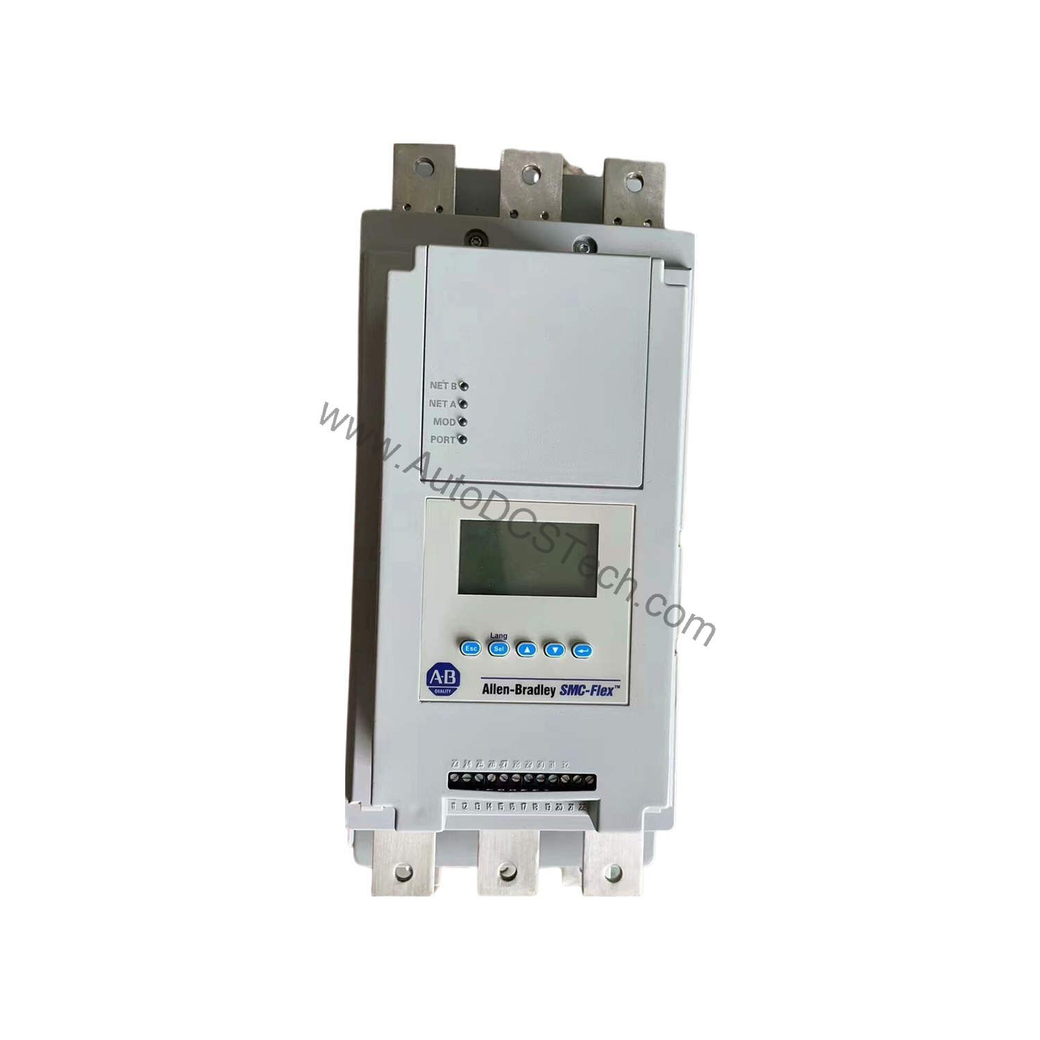 Figure 1: Front view of the Allen-Bradley 150-F135NBDD industrial automation component showing its physical design and enclosure.