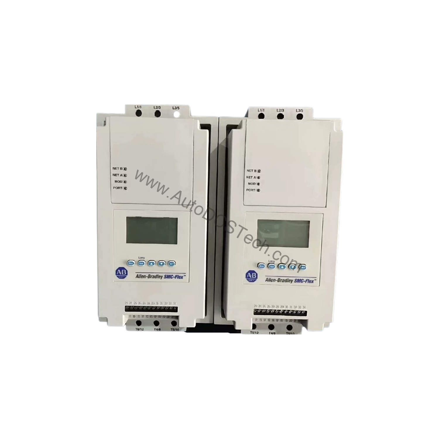 Figure 1: Front view of the Allen-Bradley 150-F201NCD industrial automation component showing its physical design and enclosure.