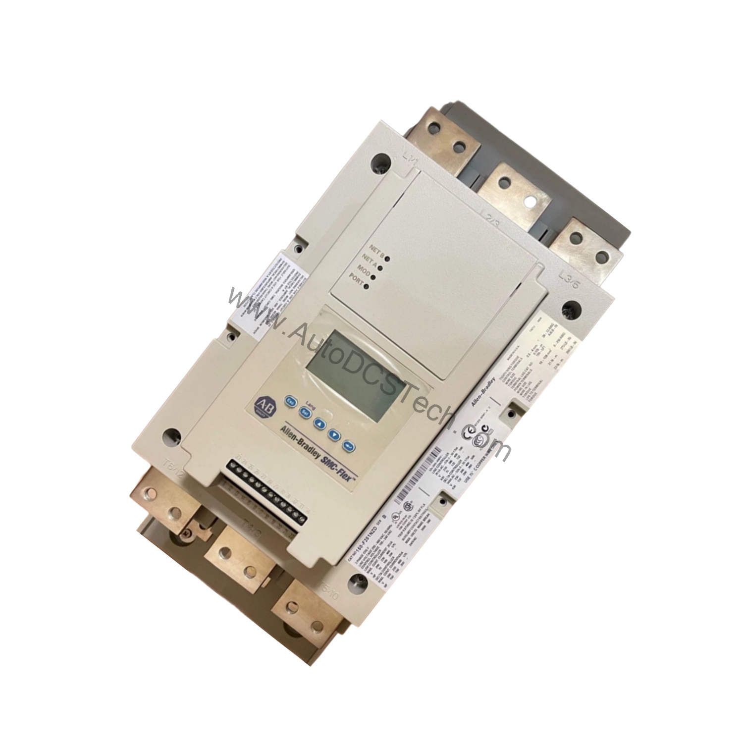 Figure 2: Technical layout and connection details for the Allen-Bradley 150-F361NBR industrial automation component.