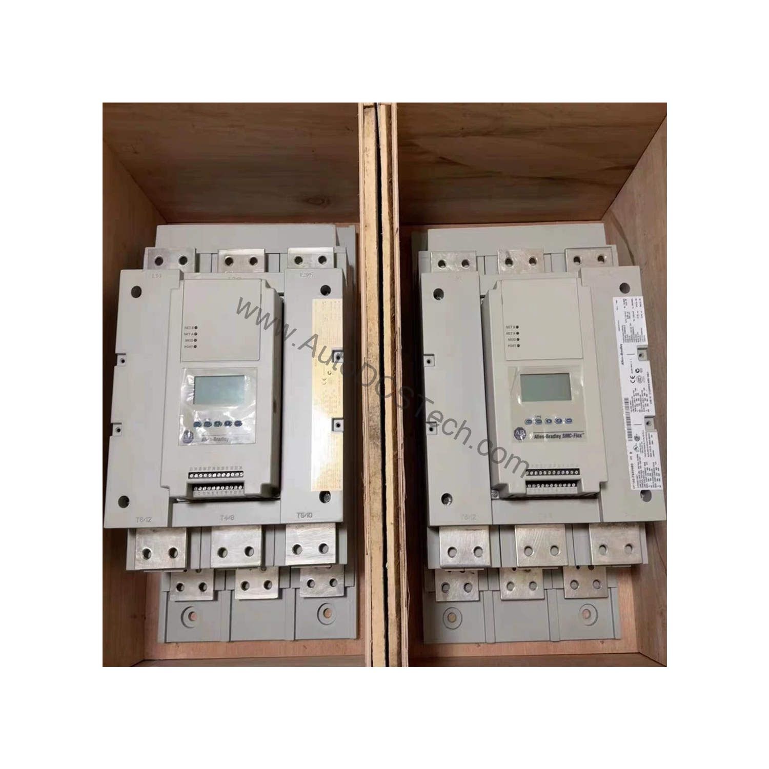 Figure 1: Front view of the Allen-Bradley 150-F361NCR industrial automation component showing its physical design and enclosure.