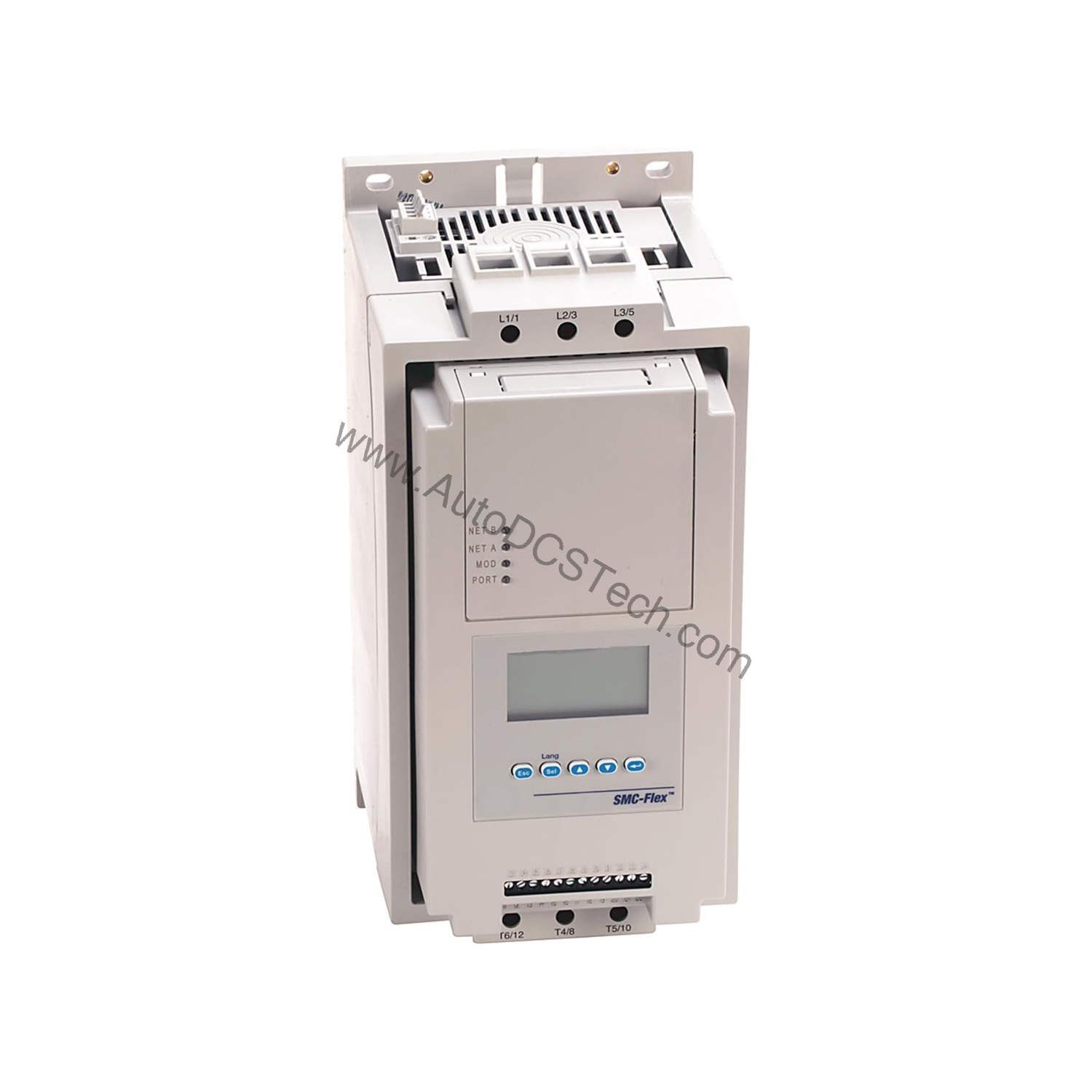 Figure 1: Front view of the Allen-Bradley 150-F480NBR industrial automation component showing its physical design and enclosure.