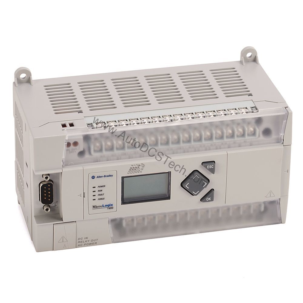 Figure 2: Technical layout and connection details for the Allen-Bradley 1766-L32AWA industrial automation component.