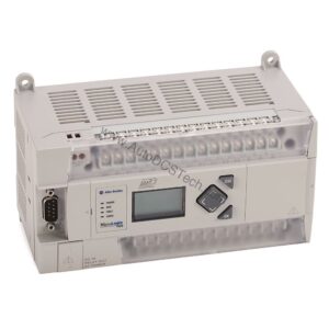 Figure 2: Technical layout and connection details for the Allen-Bradley 1766-L32BXB industrial automation component.