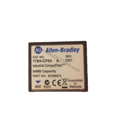 Figure 1: Front view of the Allen-Bradley 1784-PCIDS industrial automation component showing its physical design and enclosure.
