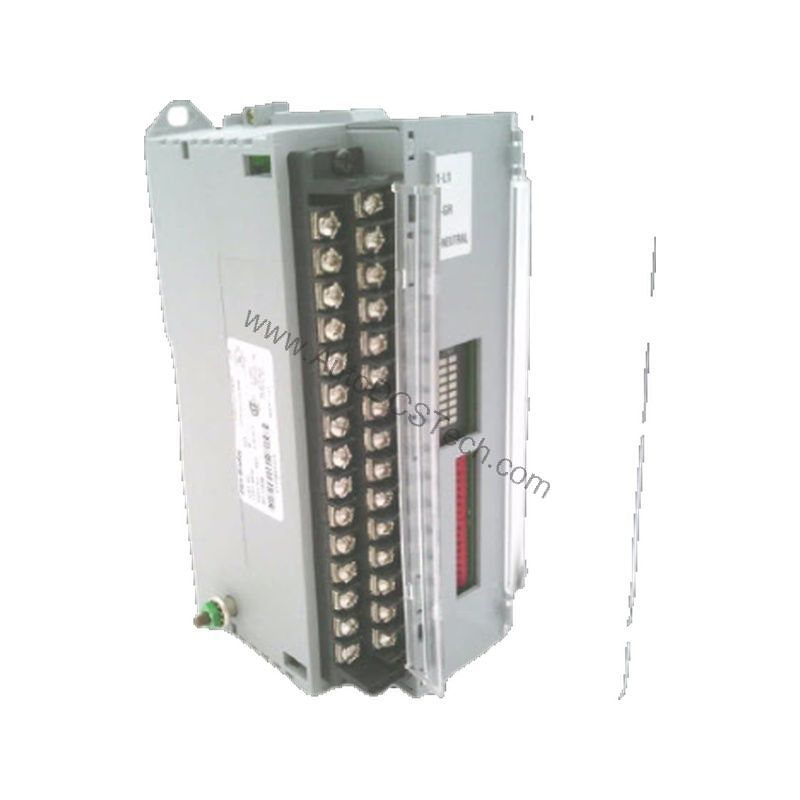 Figure 1: Front view of the Allen-Bradley 1791-32B0 industrial automation component showing its physical design and enclosure.