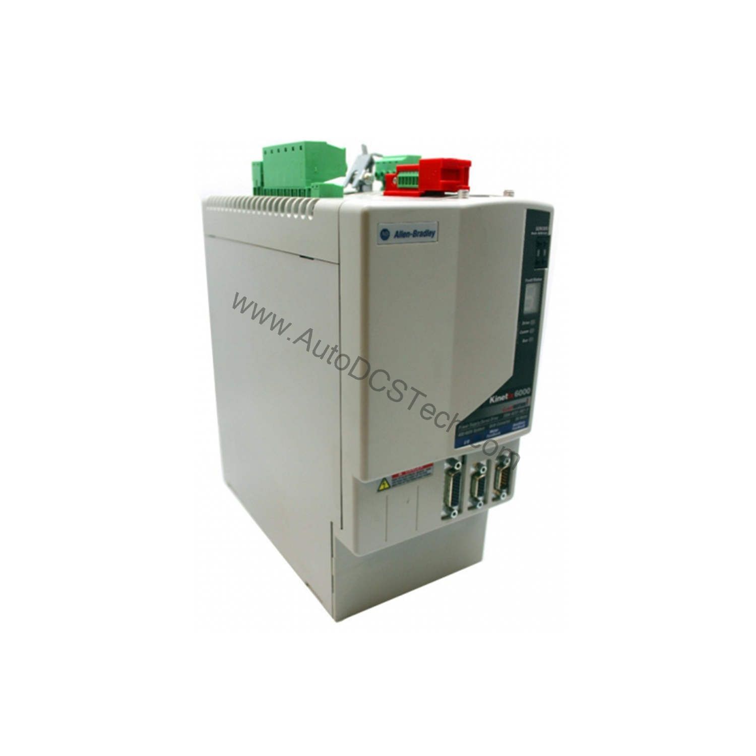 Figure 1: Front view of the Allen-Bradley 2094-BC02-M02-S industrial automation component showing its physical design and enclosure.