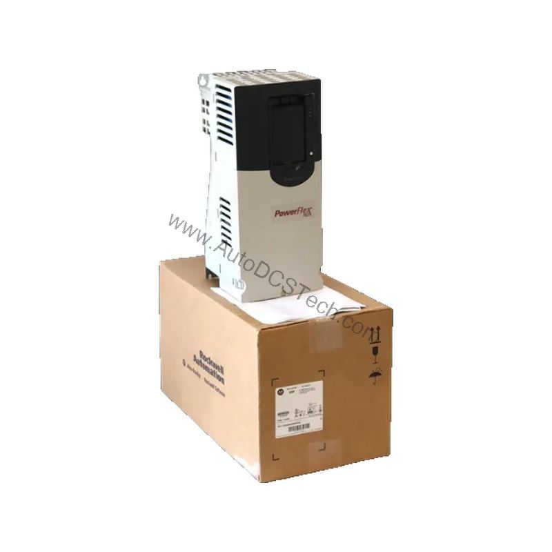 Figure 1: Front view of the Allen-Bradley 20F11NC022JA0NNNNN industrial automation component showing its physical design and enclosure.