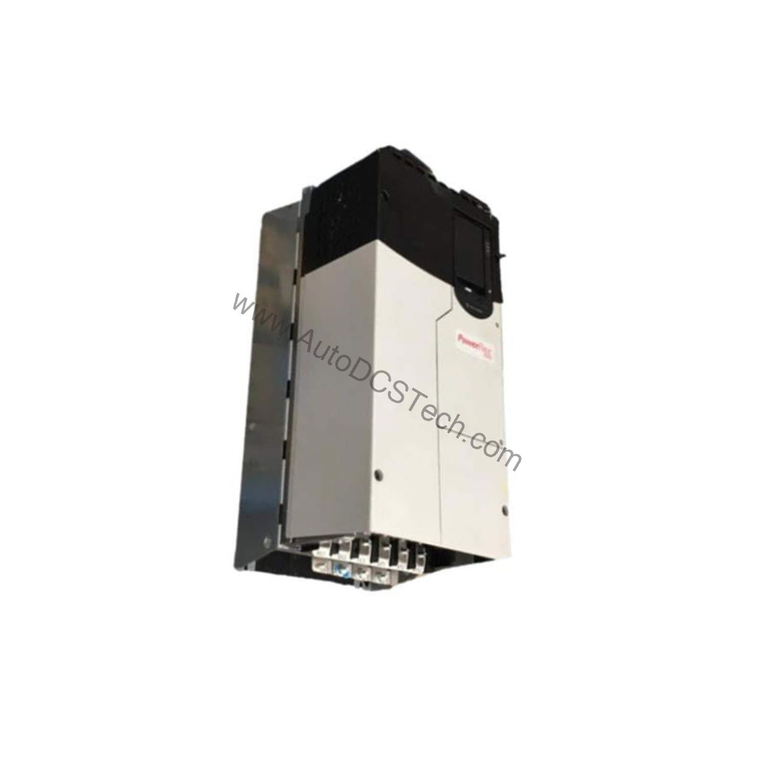 Figure 1: Front view of the Allen-Bradley 20F1AND186AN0NNNNN industrial automation component showing its physical design and enclosure.